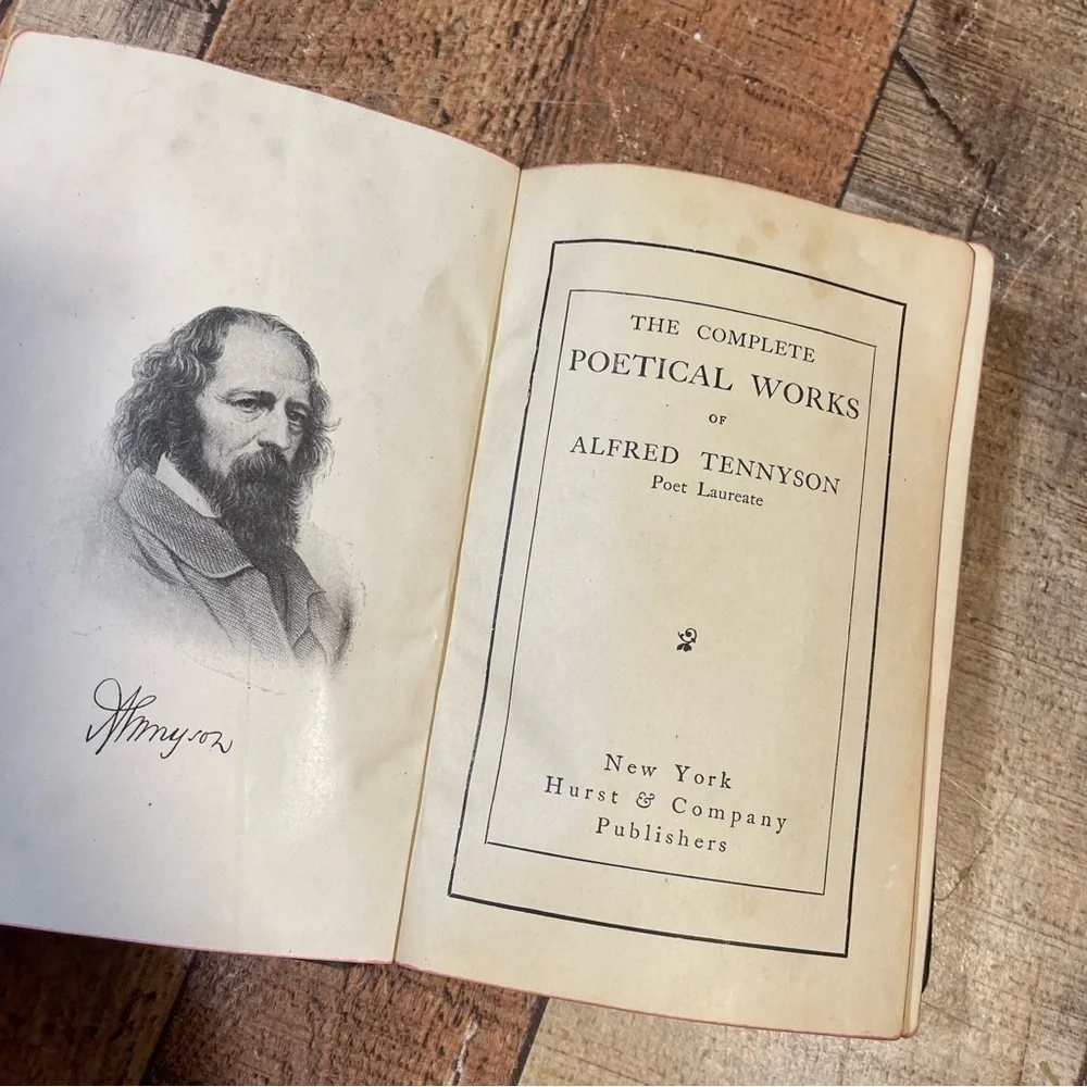 RARE ANTIQUE Circa 1900 Edition The Complete Poetical Works of Alfred Tennyson